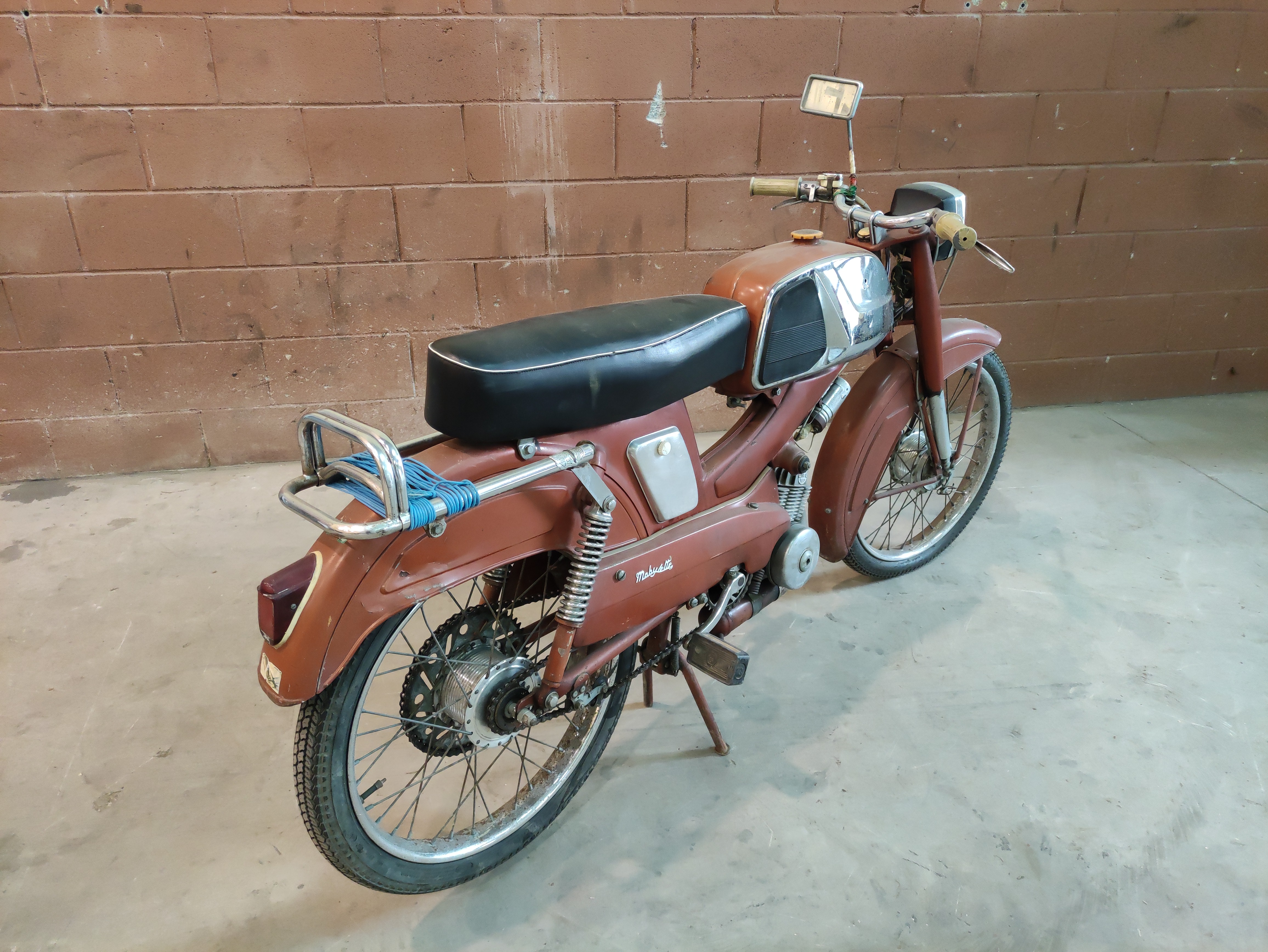 motocicleta mobylette campera naranja noprobada 1u